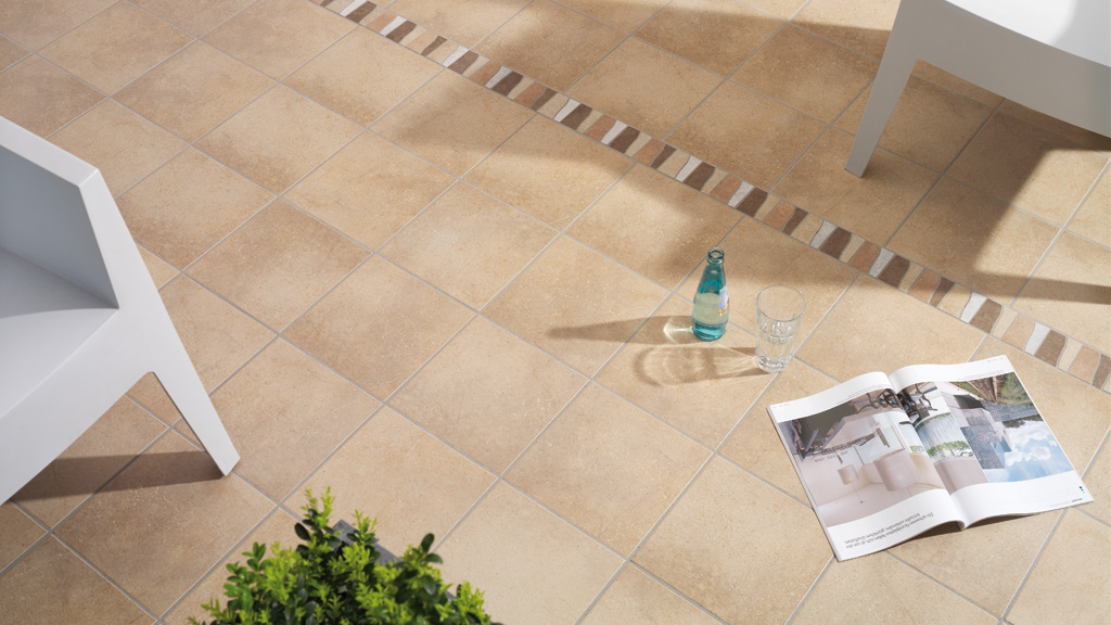 Клинкерная Плитка напольная противоскользящая Stroeher KERAPLATTE AERA 725 faveo 240*240*10 мм