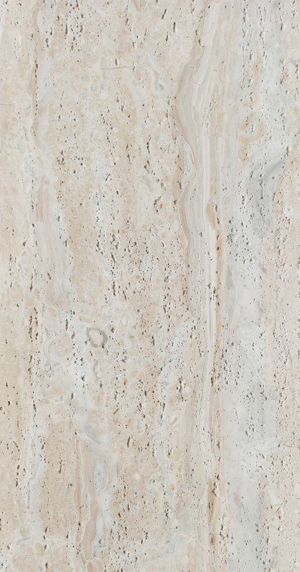 Greece Travertine Anna White (белый травертин с натуральной каменной фактурой) — гибкий камень 1200×600 мм