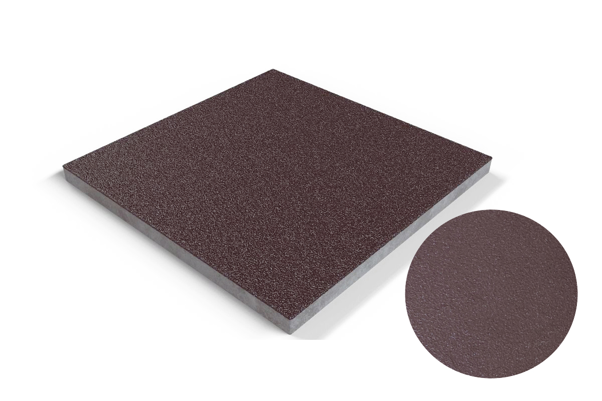 201 Плитка базовая противоскользящая уличная, коричневая 310*310*17 мм