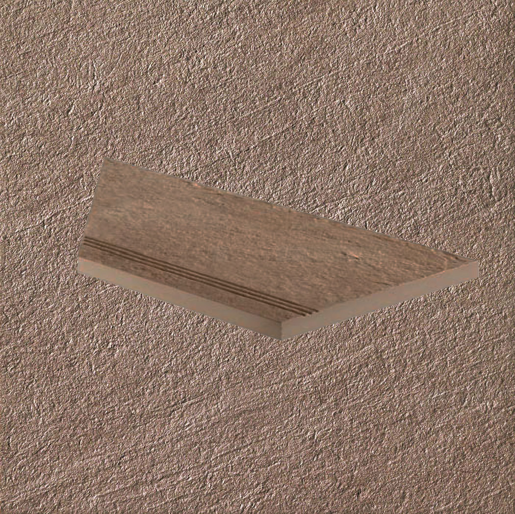 Тротуарная плитка Бежевая Lastra. Спец. Элемент- Ступень Угловая Линеаре Лс 30x60 Клиф Беж \ Cliff Beige Gradino Lineare Angolo Sx 300х600х20мм