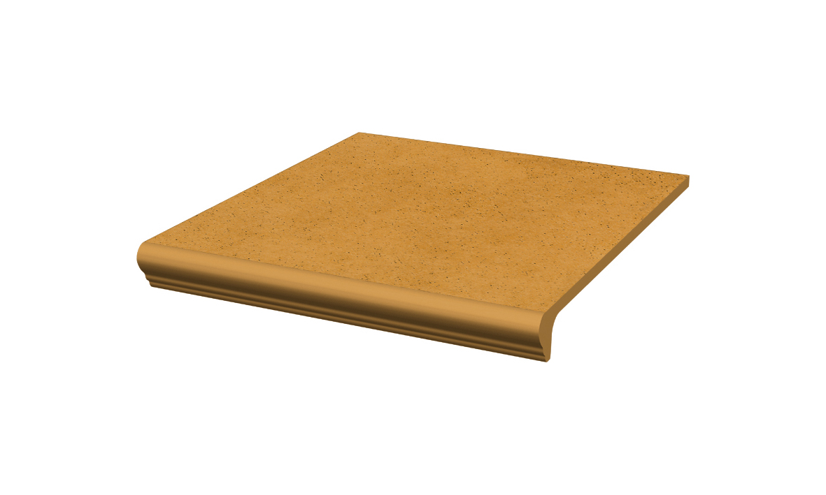 Aquarius Beige ступень флорентинер противоскользящая с капиносом, песочная 330x300x11 мм