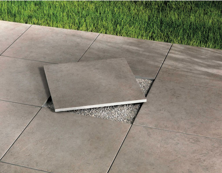 Плитка напольная уличная Cliff Beige Lastra 20mm 600х600х20мм