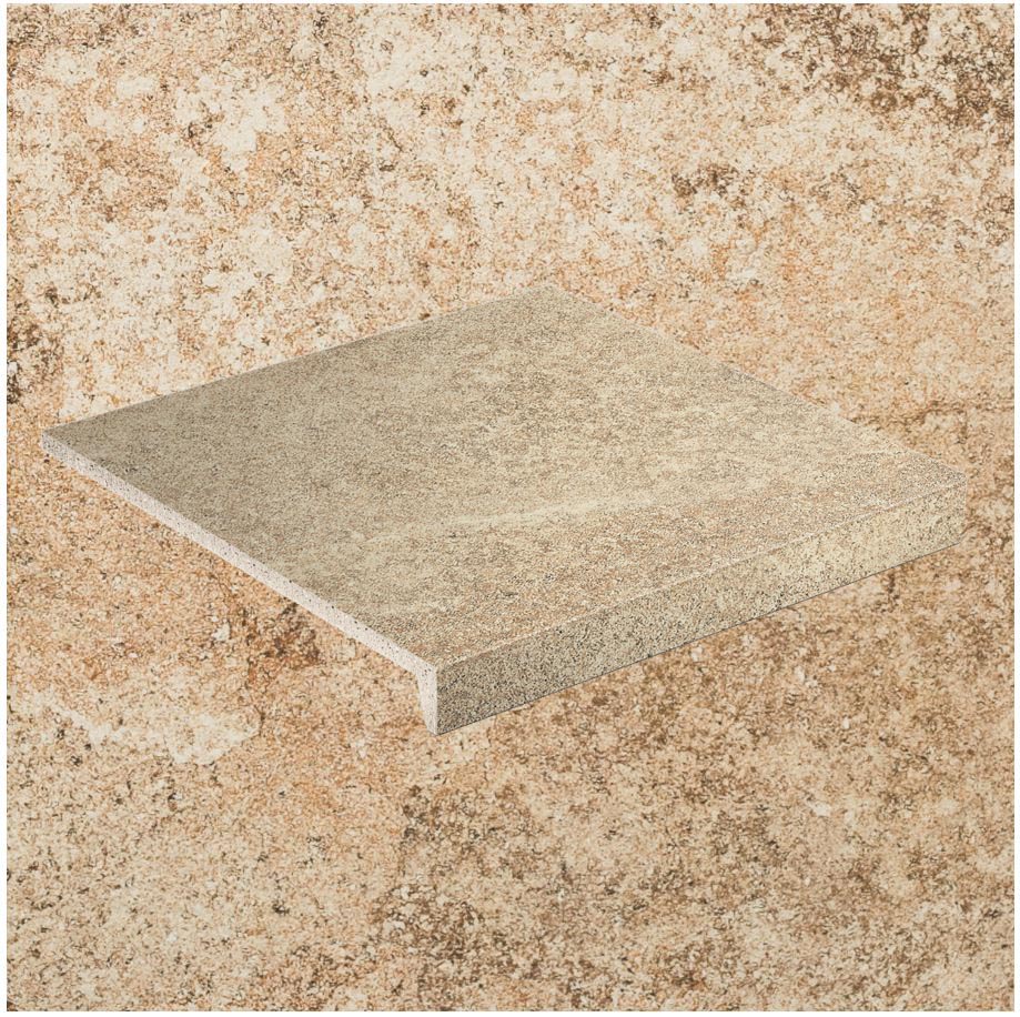 Клинкерная Ступень лофт противоскользящая плитка Stroeher KERAPLATTE EPOS 955 eres 294*340*35*11 мм