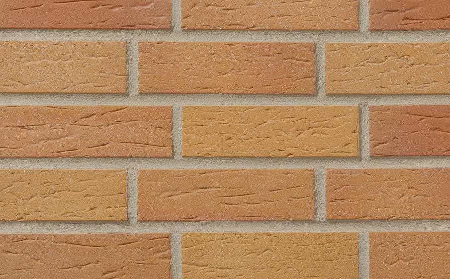 Клинкерная фасадная плитка облицовочная под кирпич Stroeher (Штроер) Keraprotect 405 amsterdam рельефная NF11, 240*71*11 мм