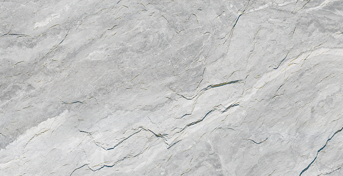 Mount Celestial Veil Grey (светло-серый камень с лёгкой дымчатой вуалью)  гибкий камень 1200×600 мм