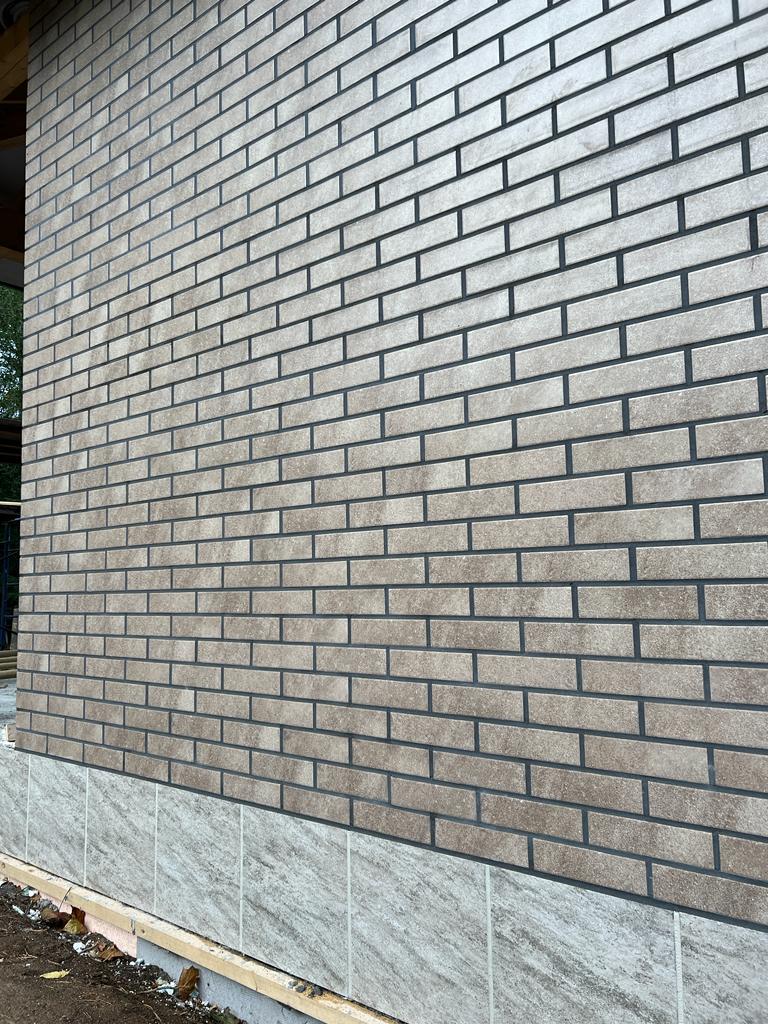 Mattone Sabbia Brown 245X66х7,4 мм Клинкерная фасадная плитка под кирпич облицовочная, коричневая