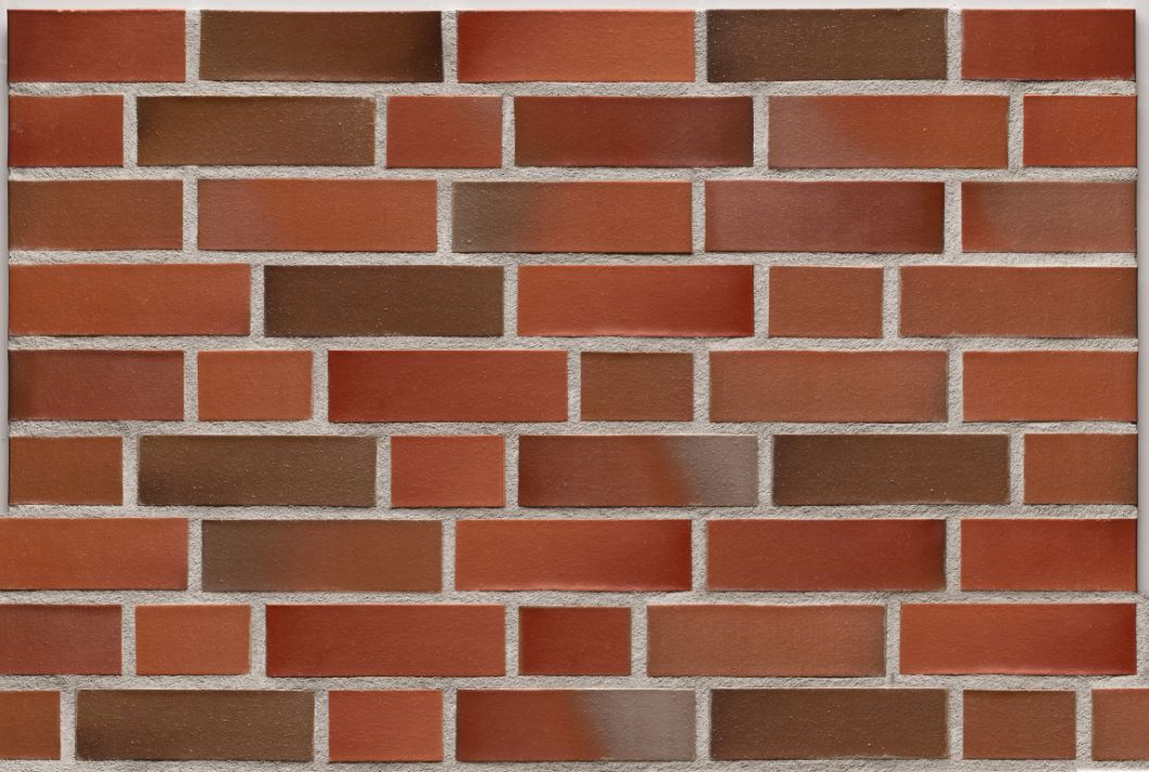 Кирпич облицовочный Клинкерный ABC 4754 Bremen rot-eisen-bunt glatt NF 240*115*71 мм