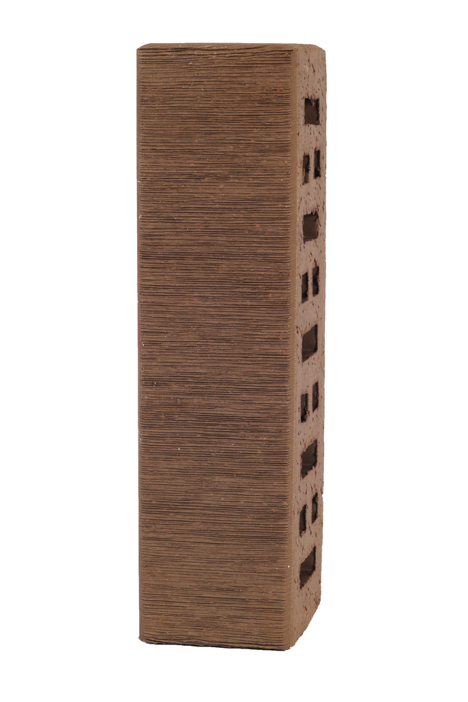 Lode ASAIS BRUNIS штриховой, 250*85*65 мм, Печной Кирпич керамический пустотелый, коричневый