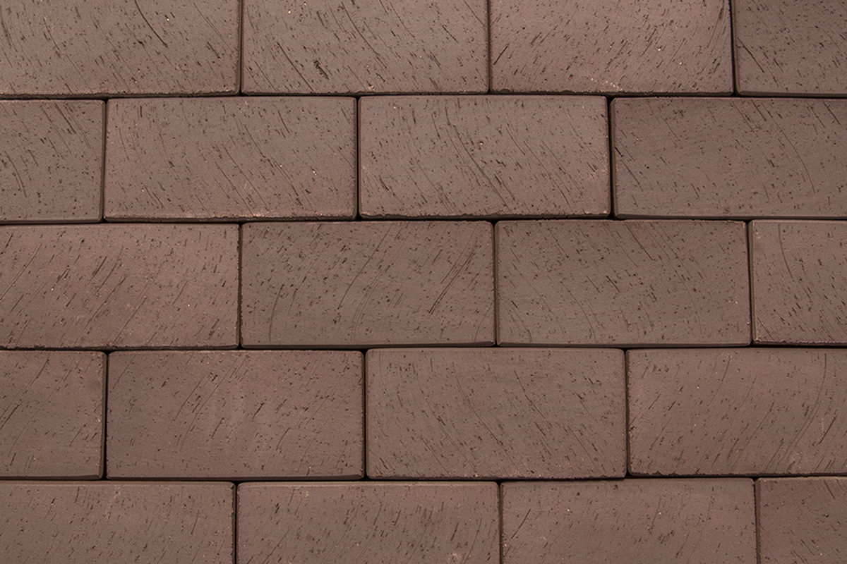 Клинкерная тротуарная плитка - брусчатка Lode  BRUNIS Коричневая 200х100х52 мм