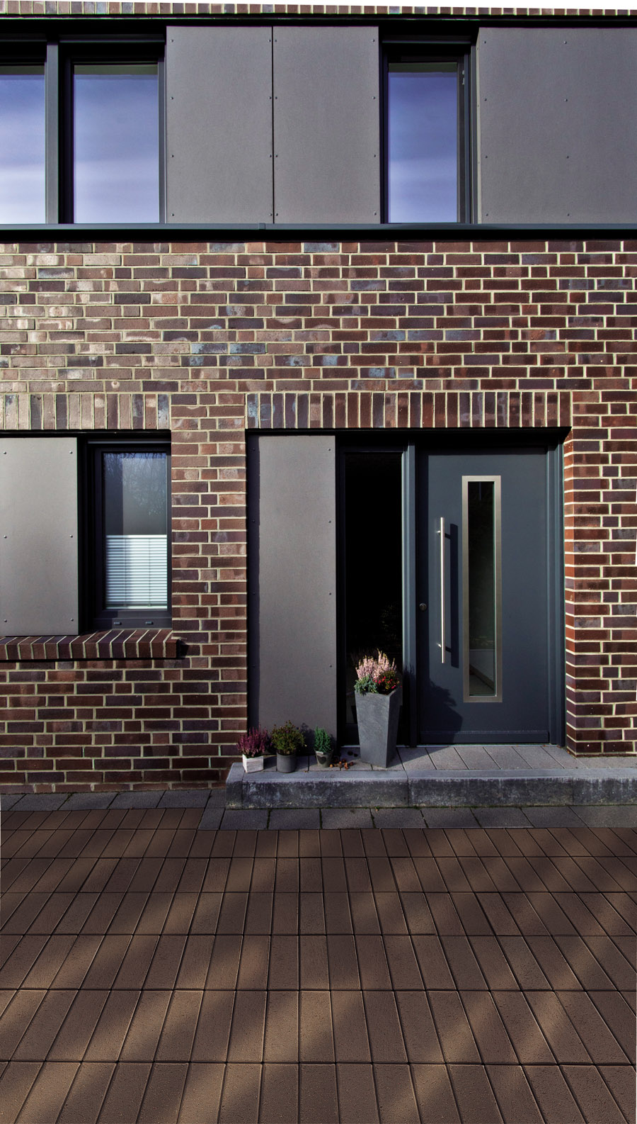 Тротуарная плитка / брусчатка Клинкерная ABC Schwarz Braun (Счварз Браун) 200*100*45 мм