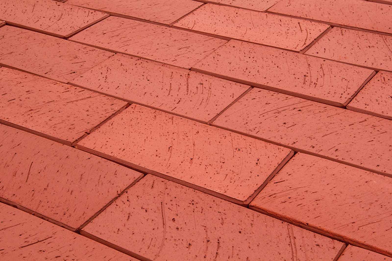 Клинкерная тротуарная плитка - брусчатка Lode JANKA Красная 200х100х52 мм