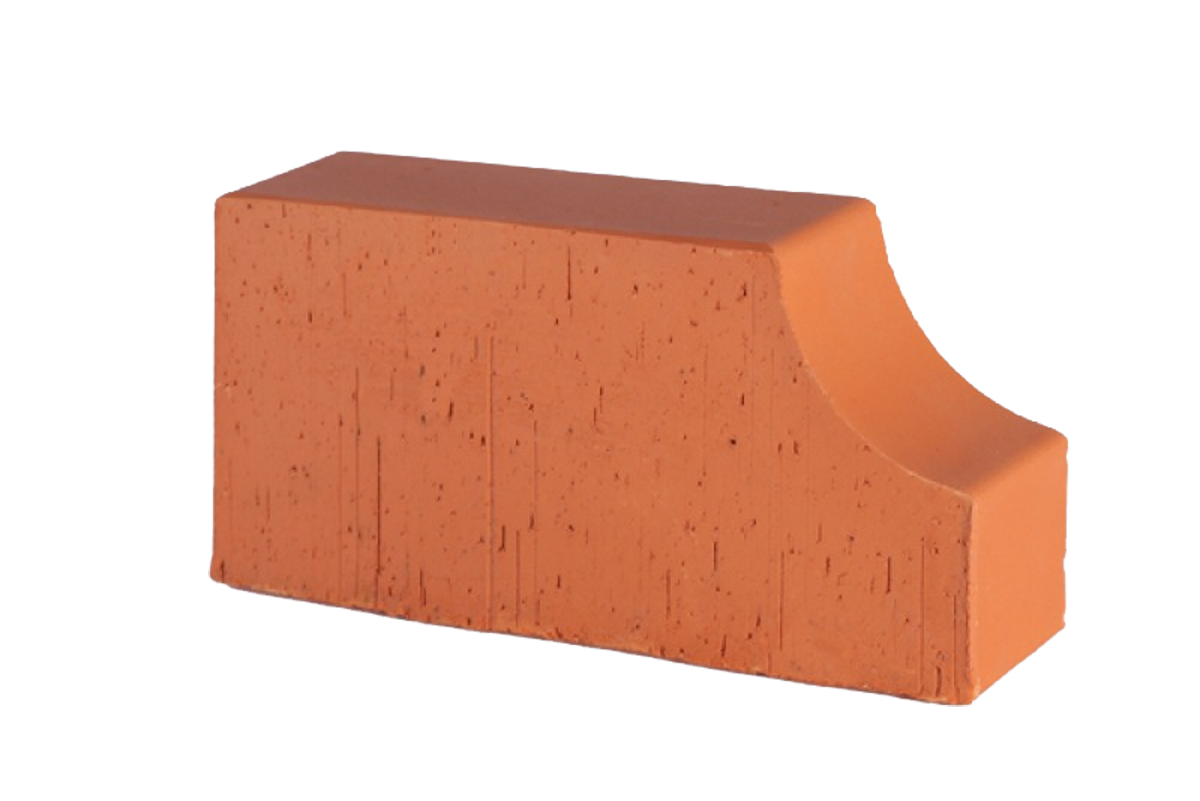 12.101113L Кирпич фигурный полнотелый красный Lode JANKA F13 гладкий, 250*120*65 мм