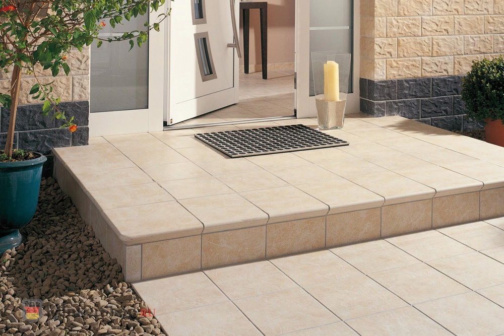 Клинкерная Плитка напольная противоскользящая Stroeher KERAPLATTE ROCCIA 833 corda 240*240*10 мм