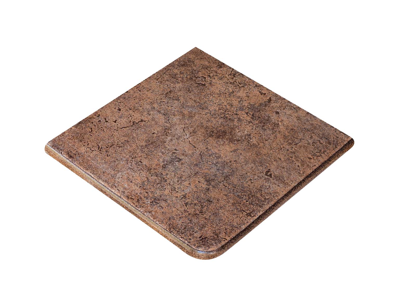 Metalica PURPLE Exagres 330*330*12 мм, клинкерная угловая ступень флорентинер с капиносом, противоскользящая