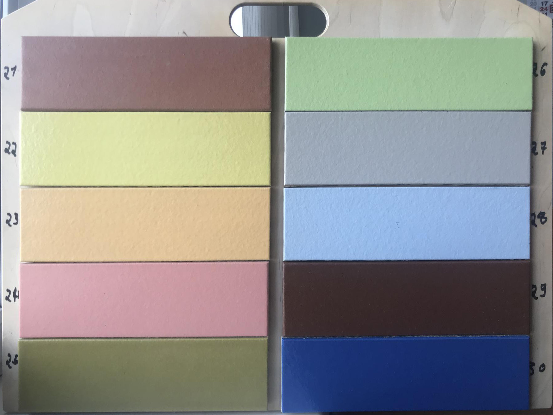 №21 Глазурованная Фасадная плитка Клинкерная облицовочная под кирпич 283х84х13,5 мм цвет красный терракотRAL