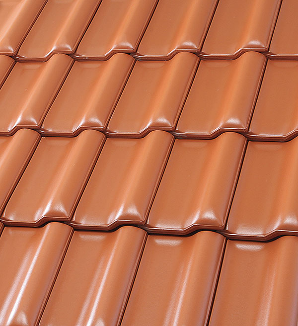 Керамическая черепица рядовая Roben Flandern красный ангоб
