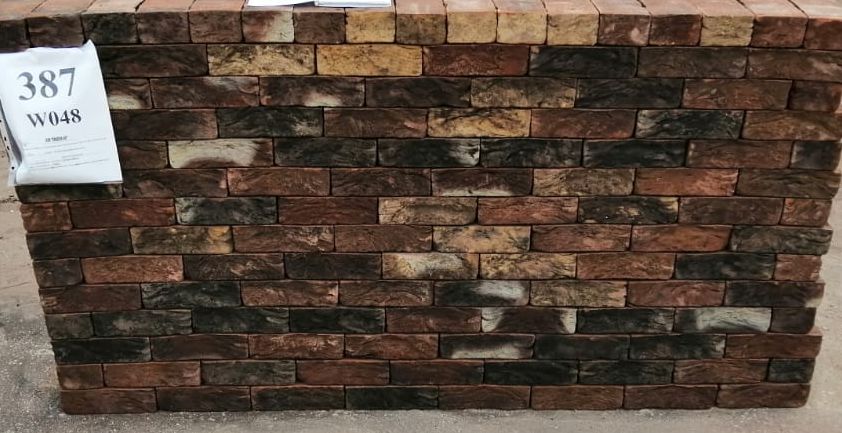 Донские Зори Константиново узорный w048 215*102*65 мм, Кирпич ручной формовки полнотелый, облицовочный