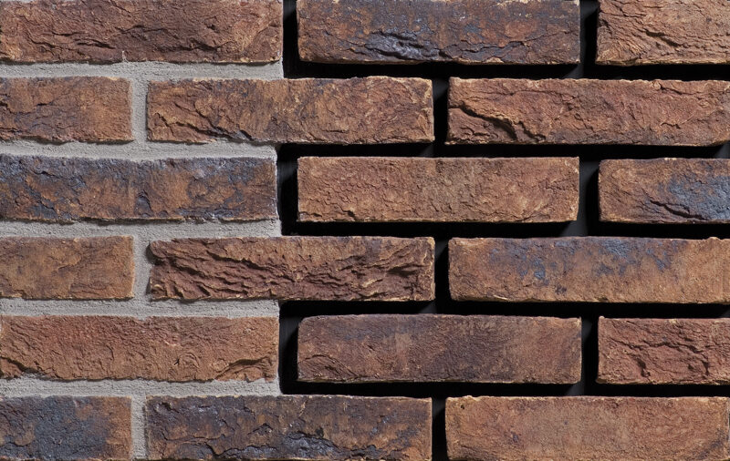 Koper roodbont WF 209х24х50 мм, Фасадная и Интерьерная Плитка ручной формовки под кирпич Engels baksteen