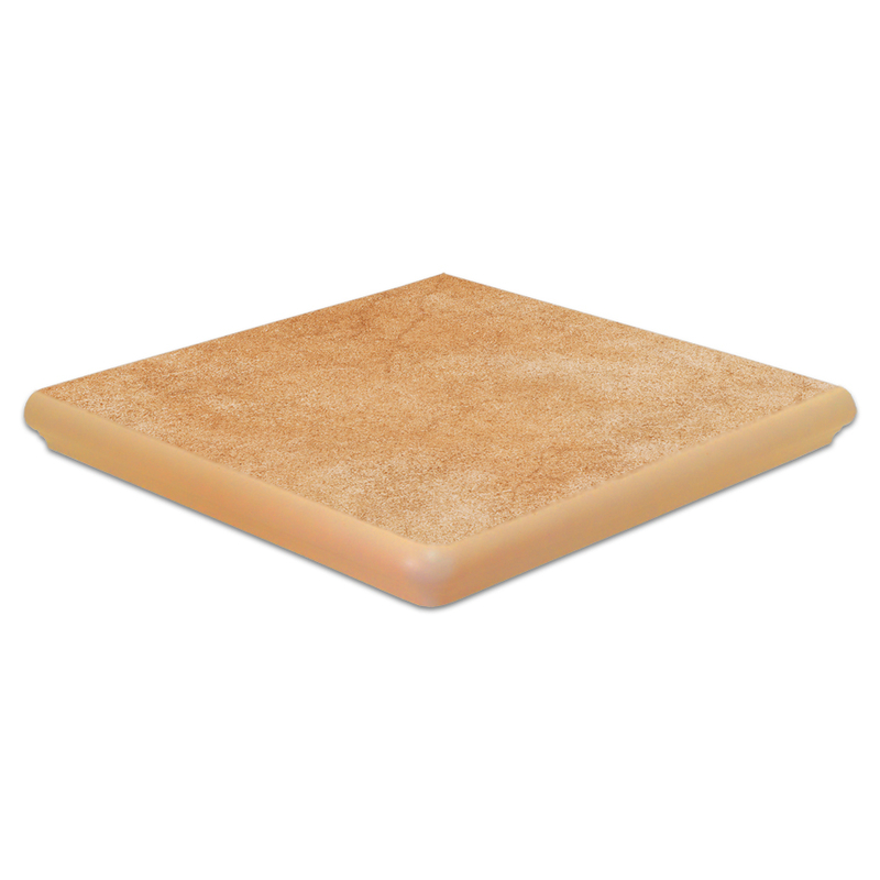 Клинкерная угловая ступень флорентинер Interbau Nature Art Goldbraun, 320*320*9,5 мм