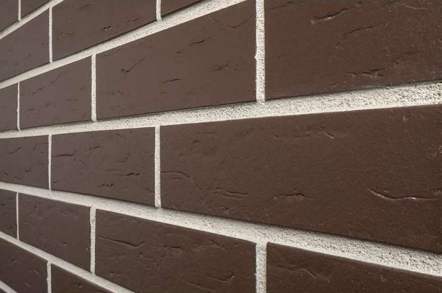 Objekta Braun genarbt, 240*71*10 мм, Клинкерная фасадная плитка облицовочная под кирпич ABCklinker