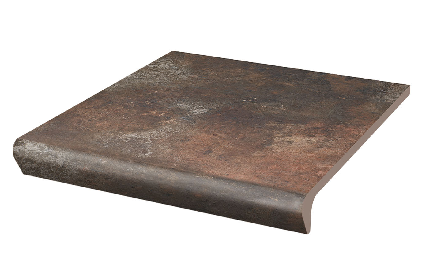 Клинкерная ступень флорентинер Arteon Taupe противоскользящая с капиносом, терракотовый 330x300x11 мм