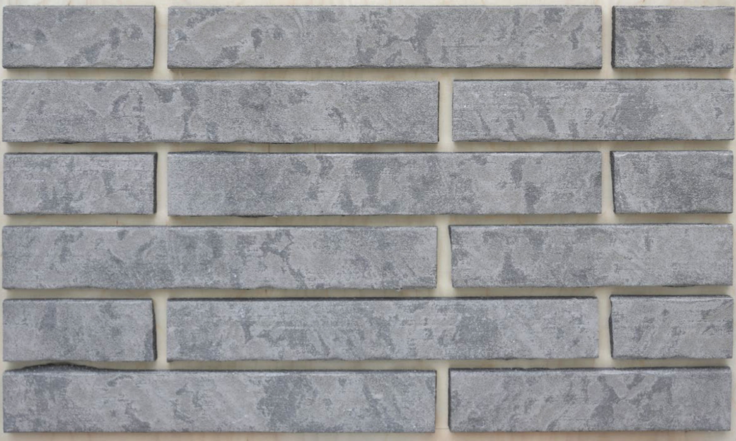 Клинкерная плитка облицовочная под кирпич серебристый песок, ригельная Langformat ABC pro_BB