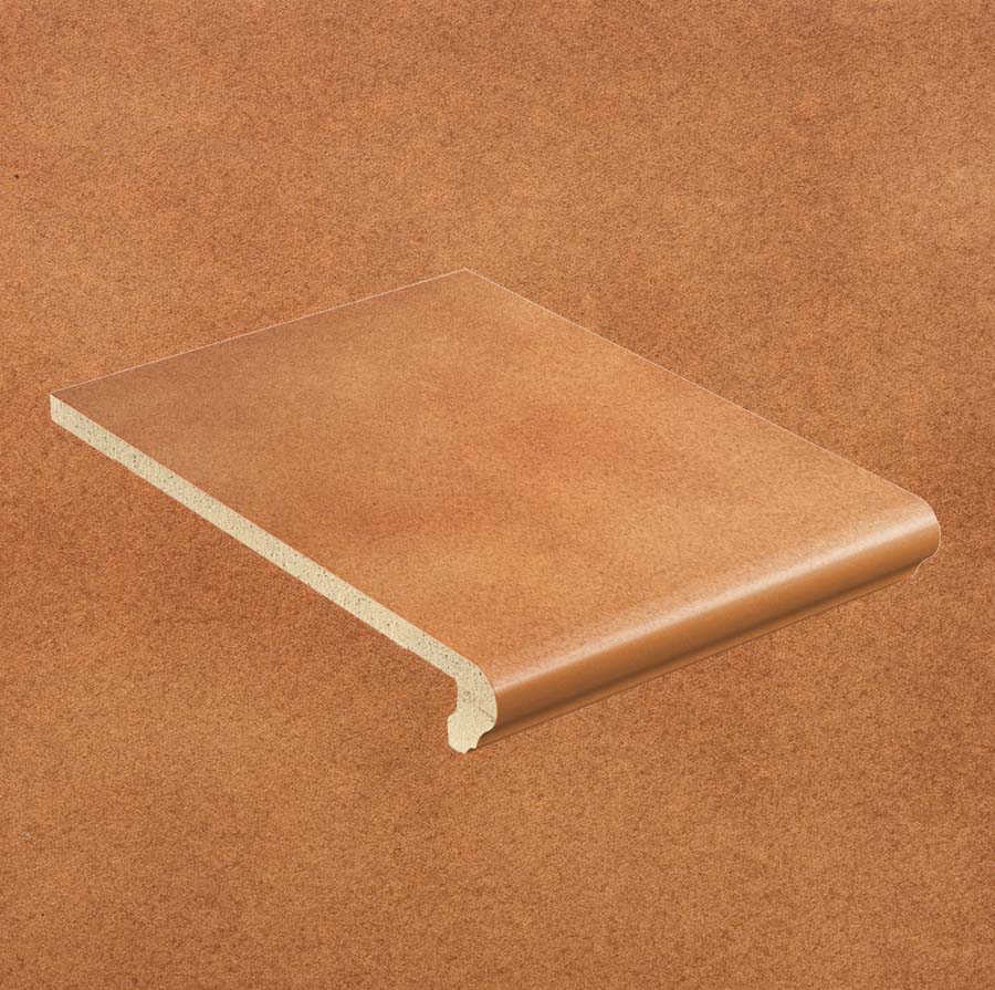 Клинкерная ступень флорентинер противоскользящая плитка Stroeher KERAPLATTE DURO 804 bossa 340*240*12 мм