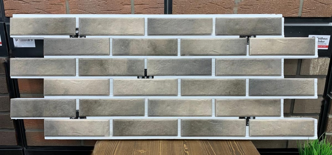 Retro Brick Pepper фасадная термопанель из пенополистирола ППС 50 мм с клинкерной плиткой