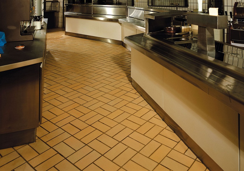 Кислотоупорная Клинкерная напольная плитка для промышленных помещений ABC Objekta Sandgelb 240*115*10 мм