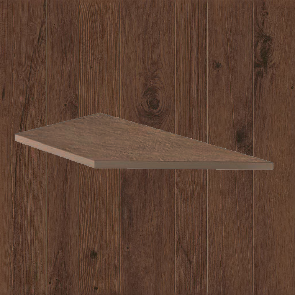 Тротуарная плитка Дерево Lastra. Спец. Элемент - Бортик Угловой Пс Фрейм Оак \ Frame Oak Lineare Angolo Dx 300х600х20мм