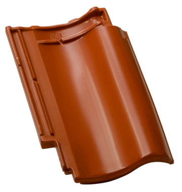 Керамическая черепица рядовая Roben Bornholm каштановый глянцевый ангоб