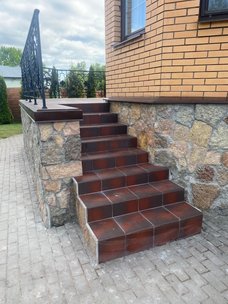 Клинкерная плитка Cloud Brown 300x300x11 – для улицы, террасы, крыльца, лестницы, морозостойкая