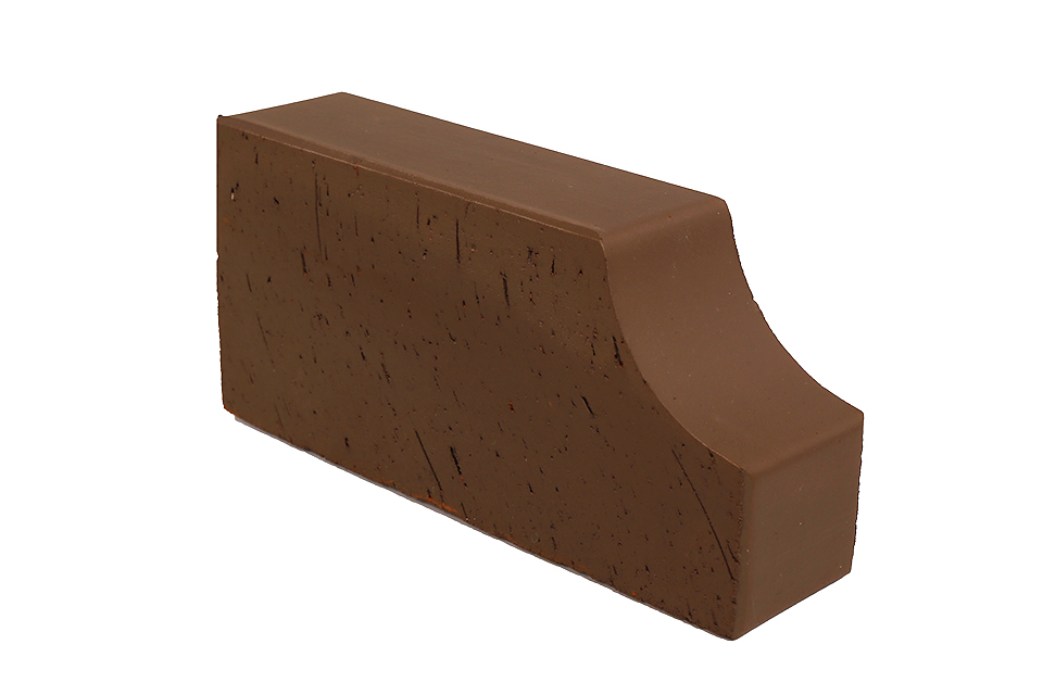 12.201113L Кирпич фигурный полнотелый Lode Brunis F13 гладкий, 250*120*65 мм