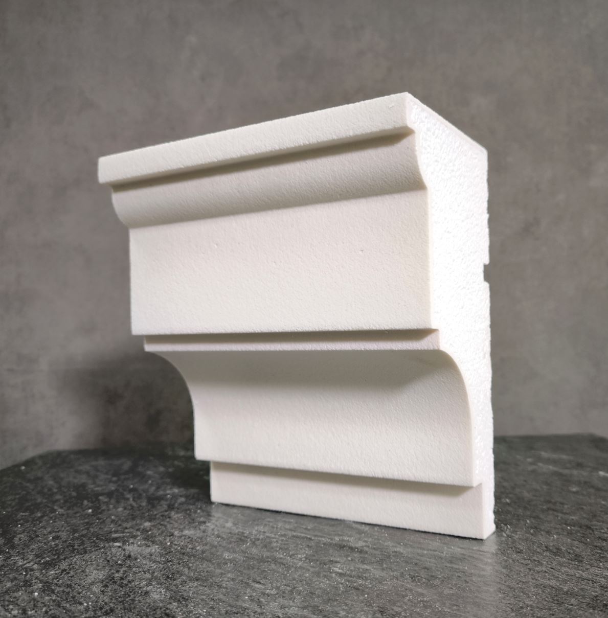 КАРНИЗ для Фасада и Интерьера - лепнина, декор из пенополистирола КВ-220/4 (КС-107) 220*110*2000 мм