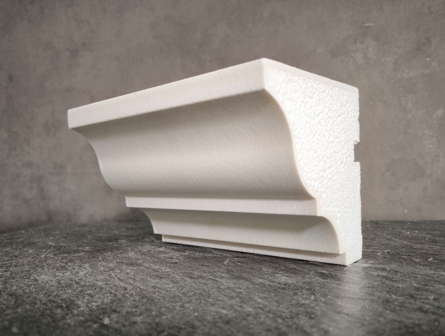 КАРНИЗ для Фасада и Интерьера - лепнина, декор из пенополистирола КВ-126/1 126*122*2000 мм