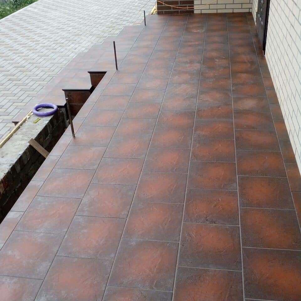 Semir Rosa угловая клинкерная ступень с насечками 300x300x11 мм