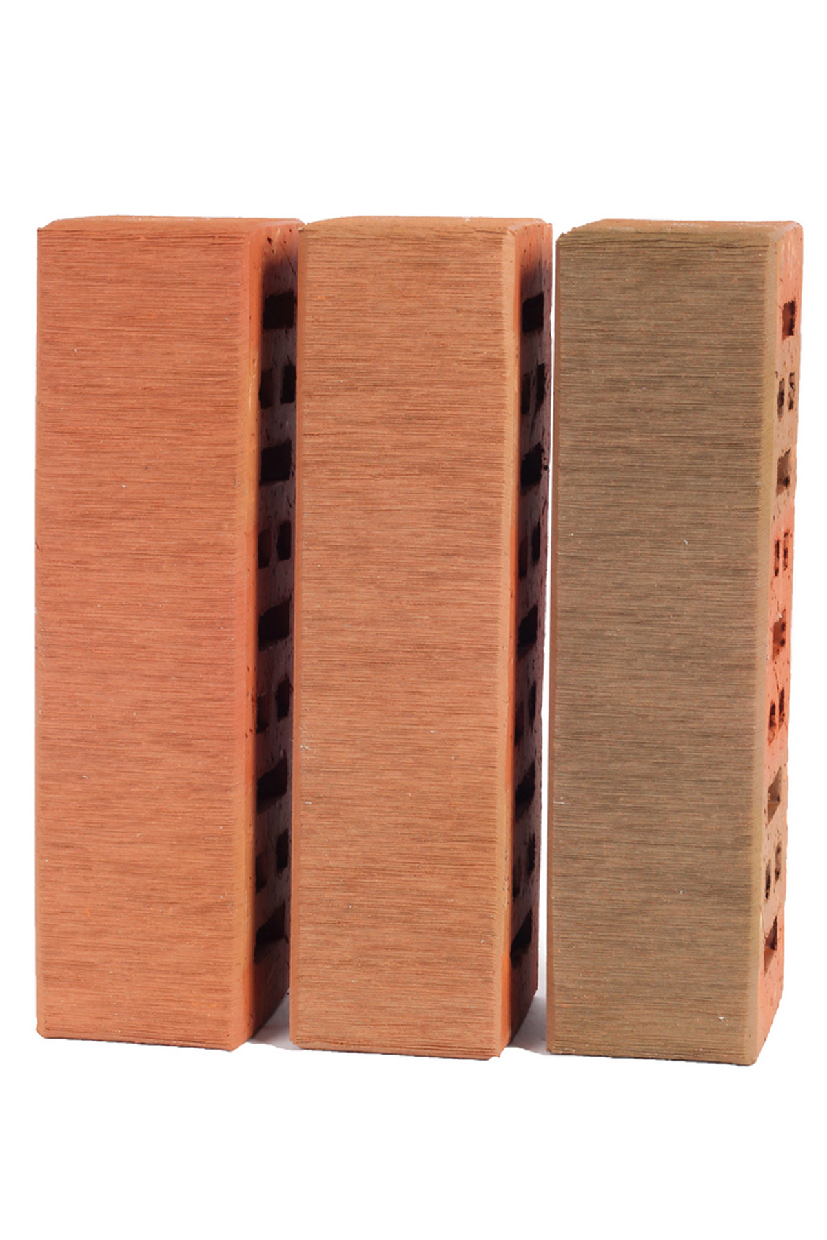 Кирпич клинкерный облицовочный терракотовый, Lode ASA RUDITE   штриховая, 250*85*65 мм