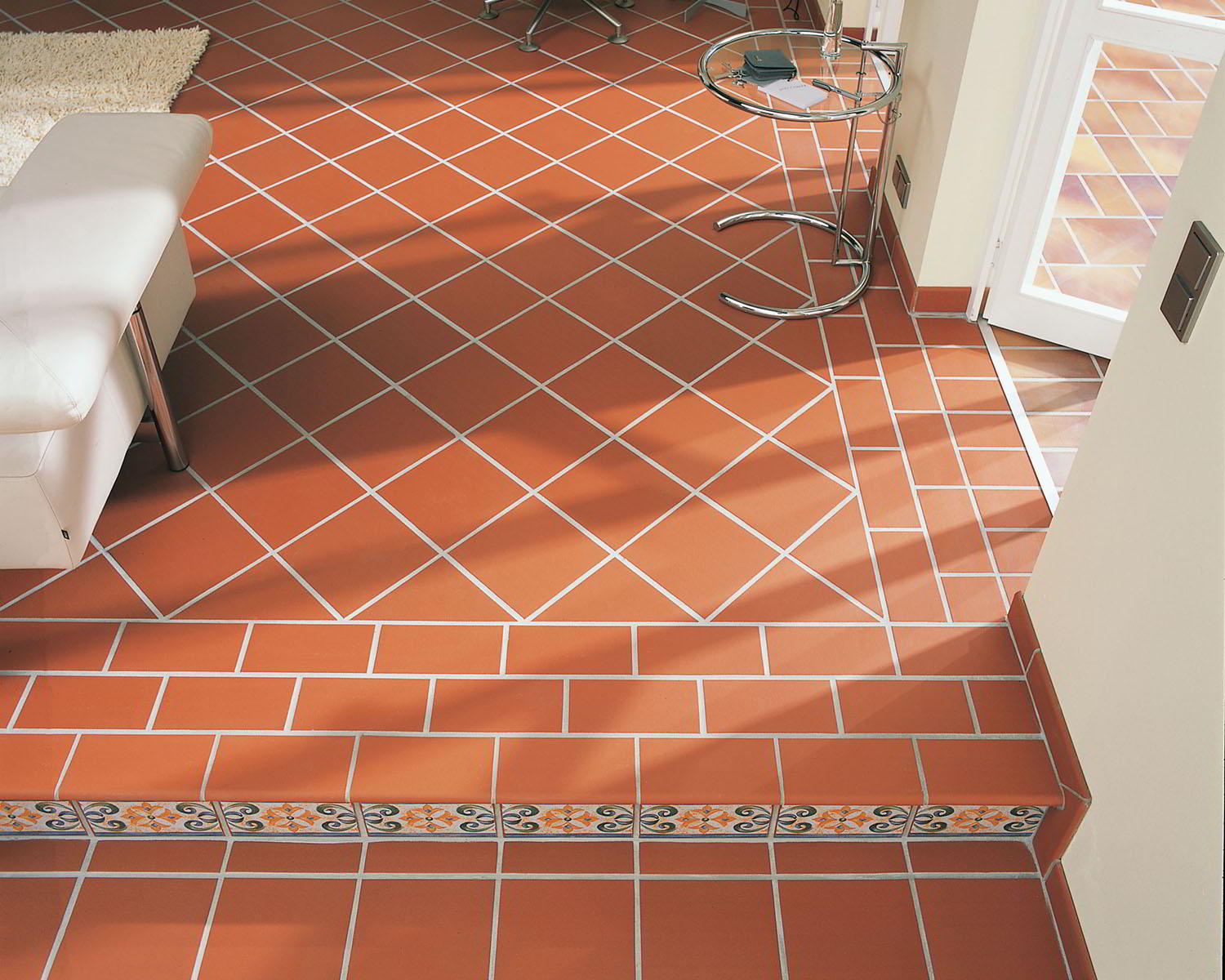 Клинкерная Плитка напольная противоскользящая EURAMIC CLASSIC 361 naturrot 240*240*12 мм