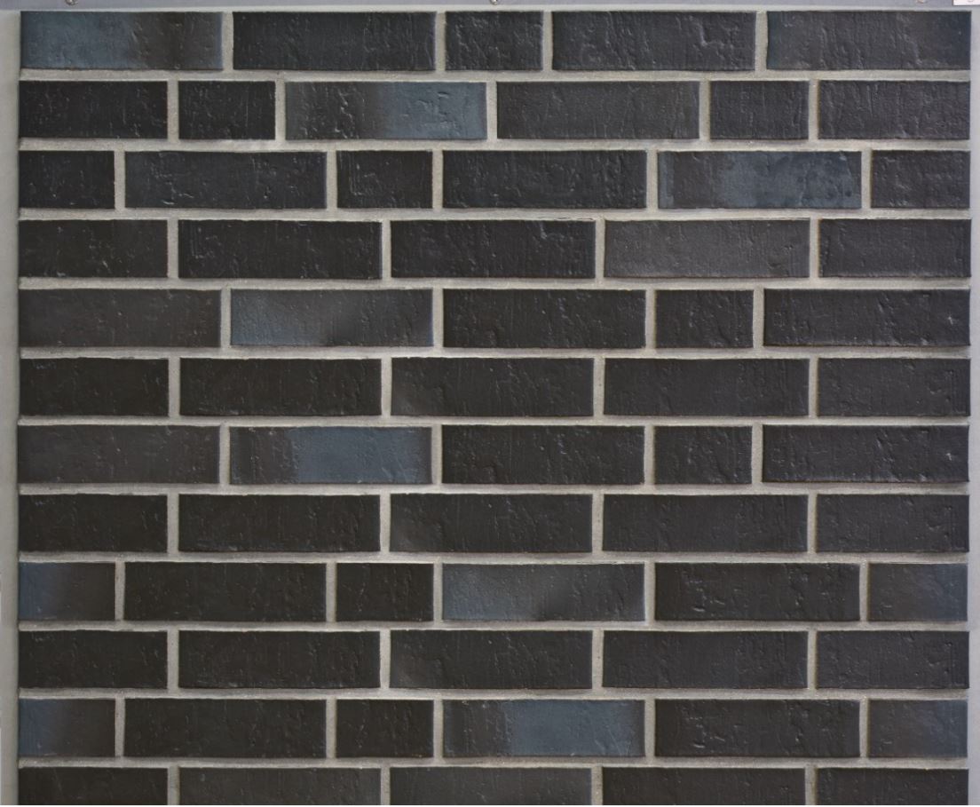 Кирпич облицовочный Клинкерный ABC 5950 Dresden schwarz-blau-bunt Schieferstruktur NF 240*115*71 мм