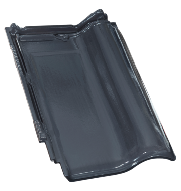 Керамическая черепица рядовая Roben MONZAplus графитовый серый ангоб