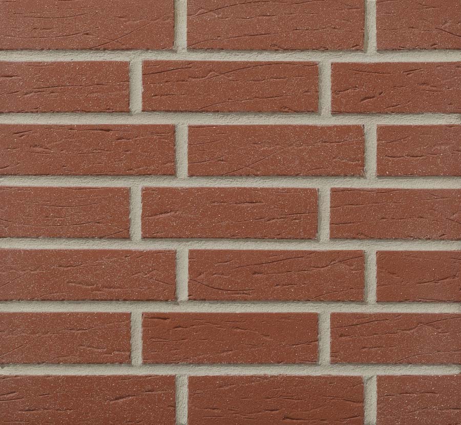 Клинкерная фасадная плитка облицовочная под кирпич Stroeher (Штроер) Keraprotect 415 breda рельефная NF11, 240*71*11 мм