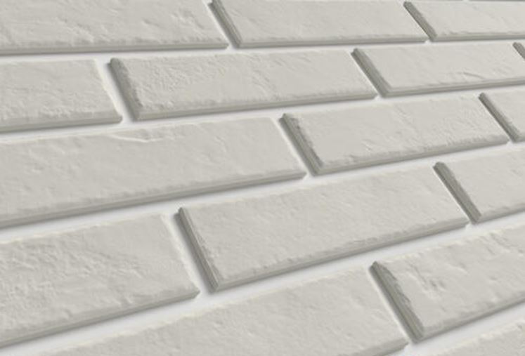 Blanc 245х65х8,5 мм клинкерная плитка белая под кирпич для фасада и цоколя