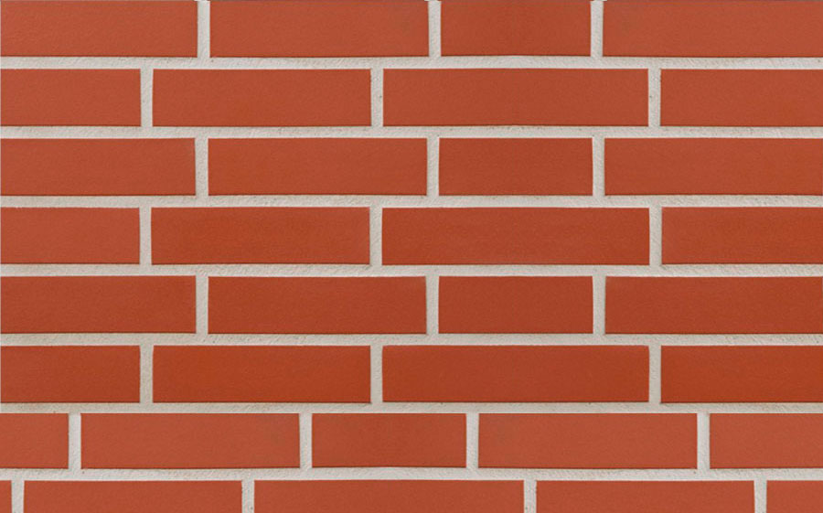 Клинкерная фасадная плитка облицовочная под кирпич Stroeher (Штроер) Keravette Chromatic E 361 naturrot гладкая NF11, 240*71*11 мм