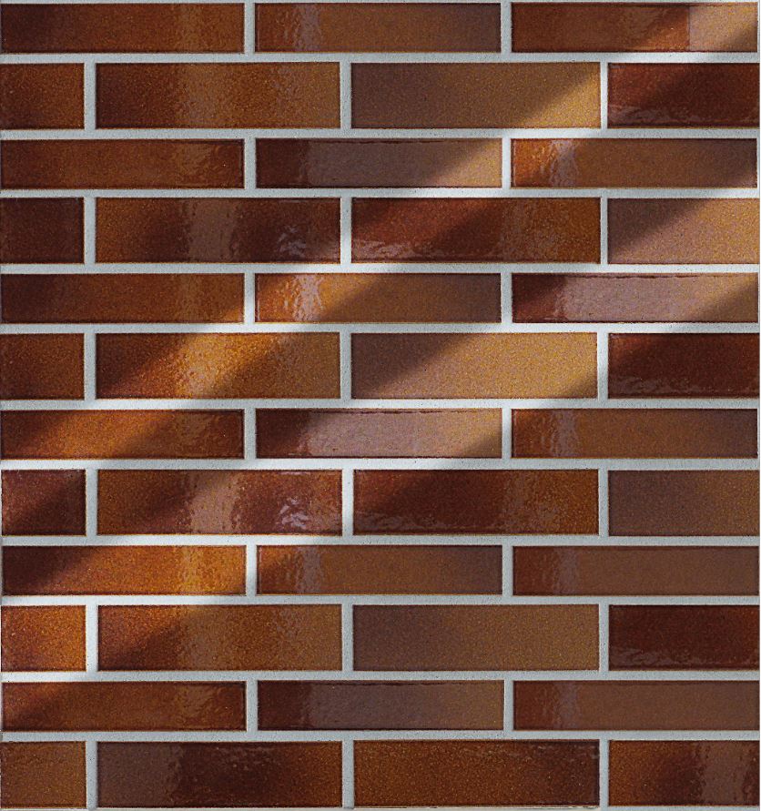 Клинкерная глазурованная фасадная плитка - уникальные цветовые решения