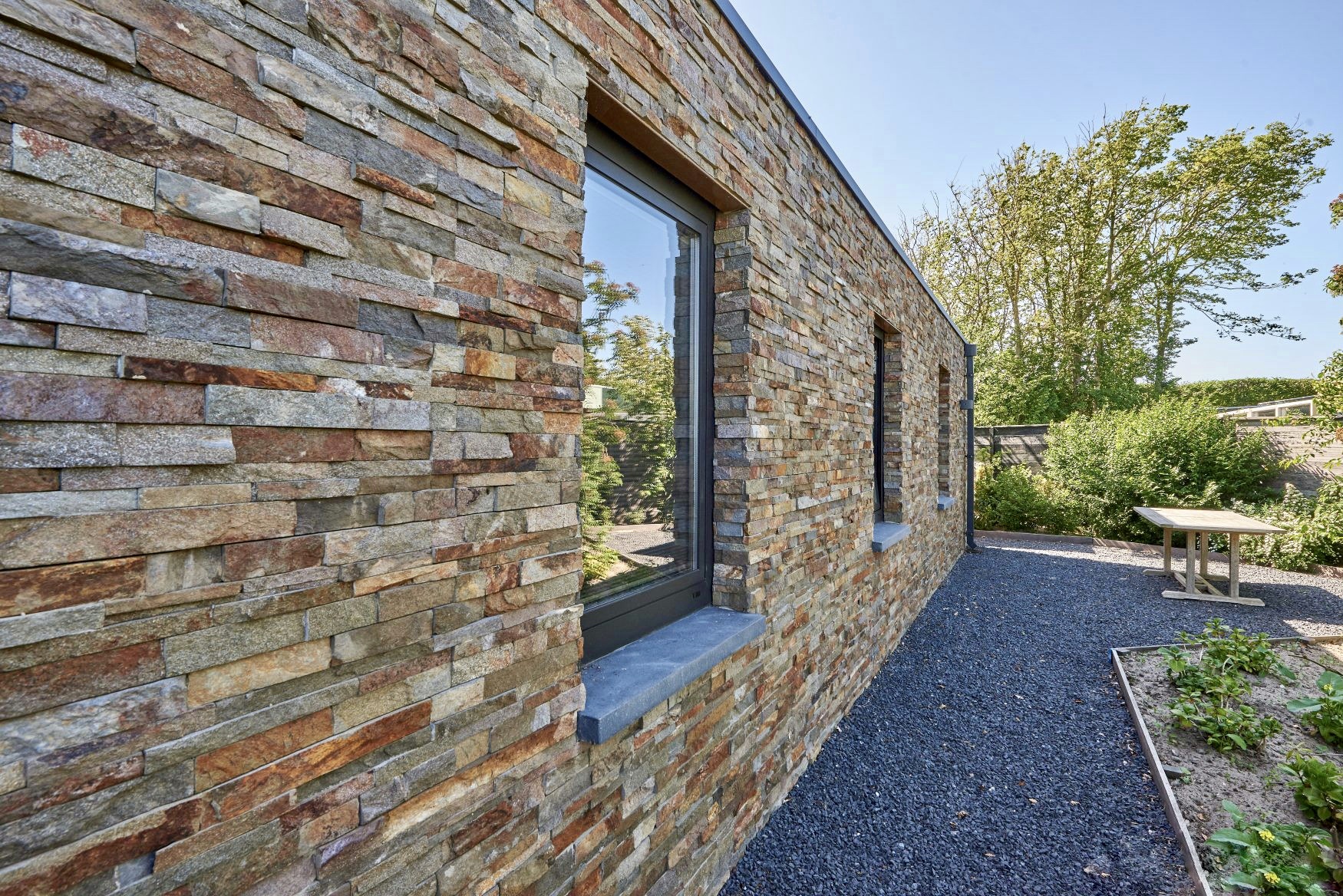 Сланец Цветной-1120 600*150*10-20 мм, натуральный камень для фасада и интерьера BD