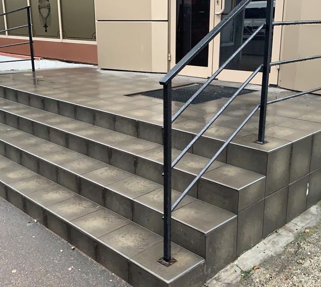 Semir Grafit клинкерная ступень с насечками противоскользящая 300x300x11 мм