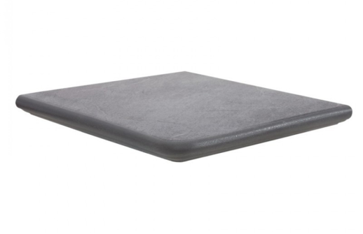 Mediterraneo GRAFITO Exagres 330*330*12 мм, клинкерная угловая ступень флорентинер с капиносом, противоскользящая