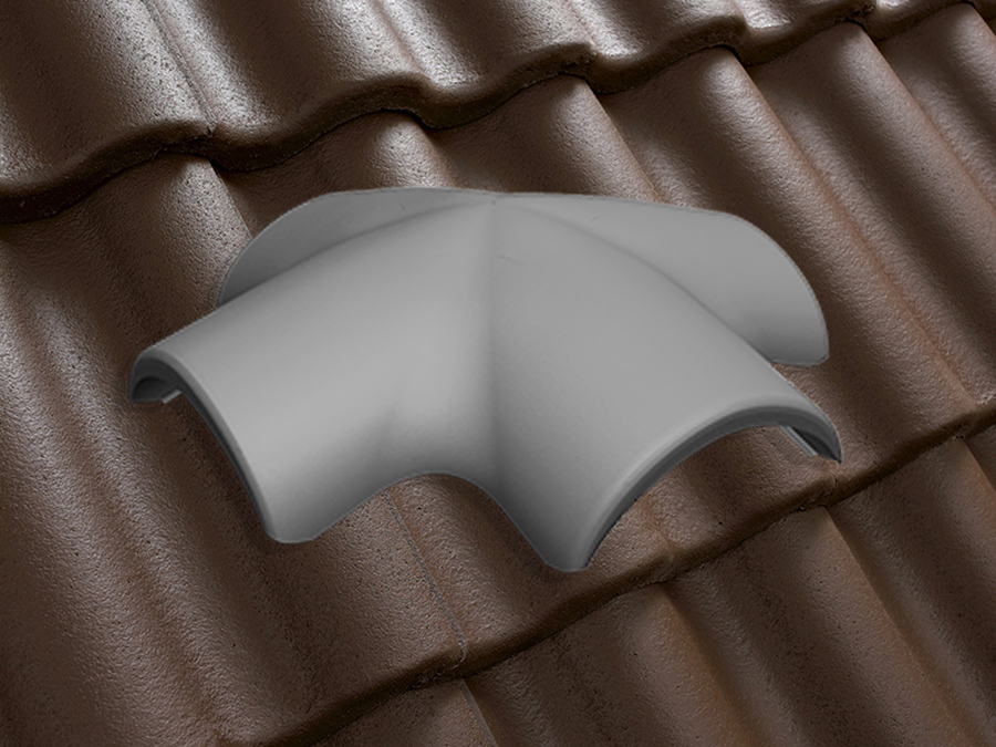 Х-образная черепица натуральная цементно-песчаная Classic коричневый 22, Kriastak Baltic tile