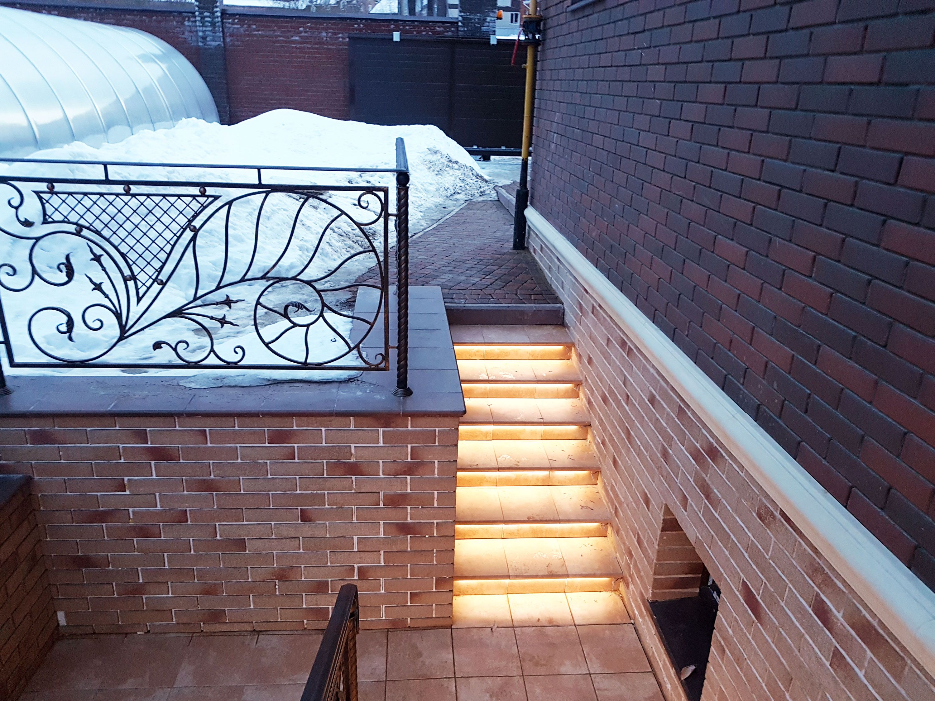 Клинкерная ступень Флорентинер противоскользящая плитка ATRIUM WK31150 Cotto 310*320*9,5 мм Westerwalder Klinker