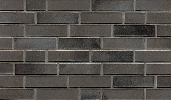 Кирпич облицовочный Клинкерный ABC 55854 Luna geflasht anthrazit-grau geflammt glatt NF 240*115*71 мм